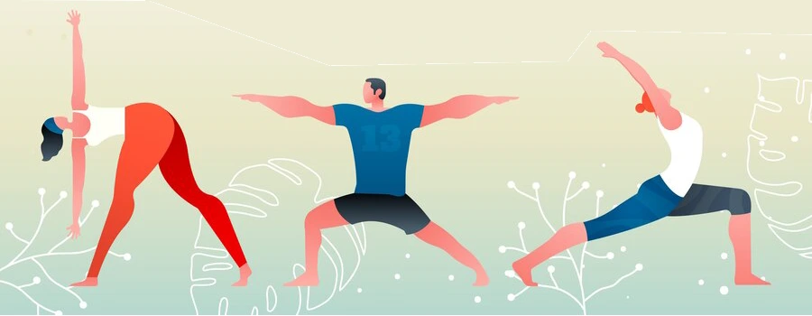 Virabhadrasana 1-2-3