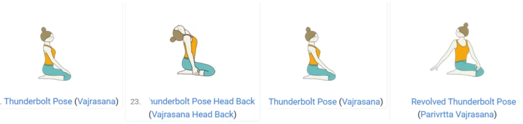 thunderbolt pose